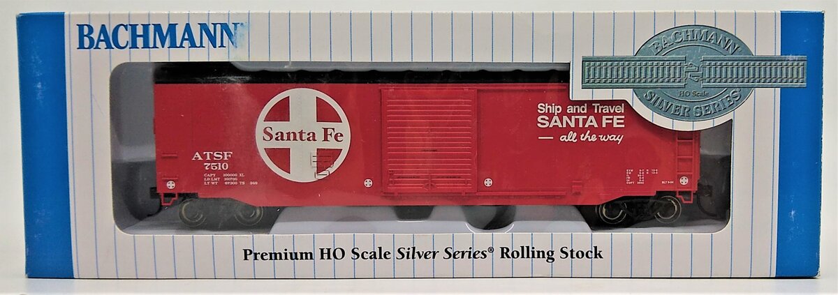 Bachmann 19406 HO Santa Fe 50' Sliding-Door Boxcar (Ship and Travel Slogan)