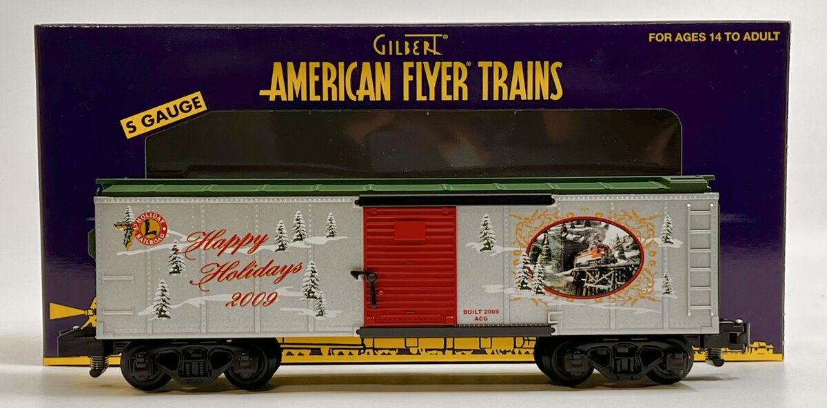 American Flyer 6-48376 S Gauge Christmas American Flyer Holiday 2009 Boxcar