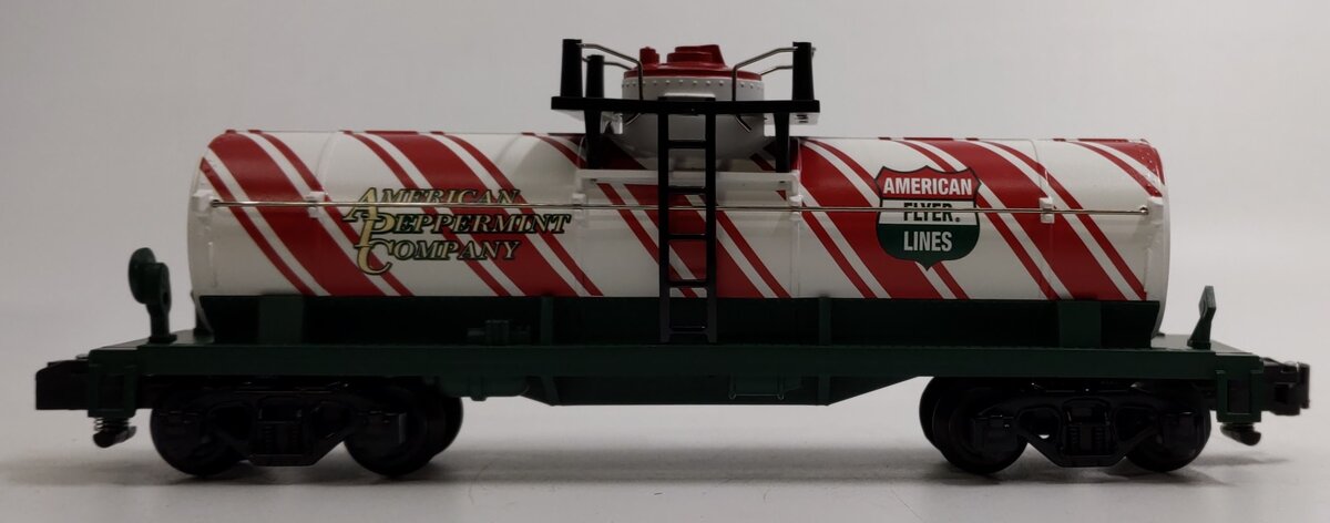 American Flyer 6-48424 S Gauge Candy Cane Single Dome Tank Car
