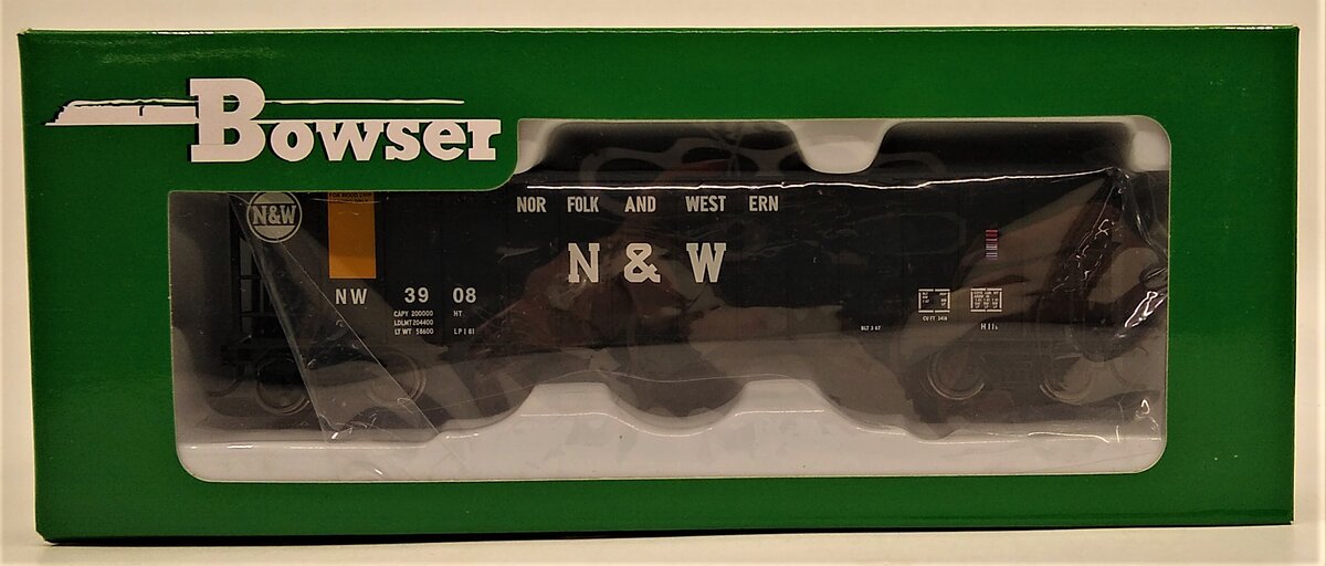 Bowser 42386 HO NW Wood Chip Loading 100 Ton Hopper Ready-To-Run #3908