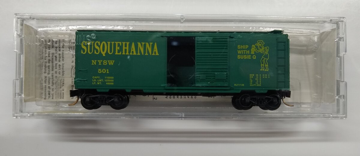 Micro-Trains 02000300 N Susquehanna 40' Standard Single Door Boxcar #501