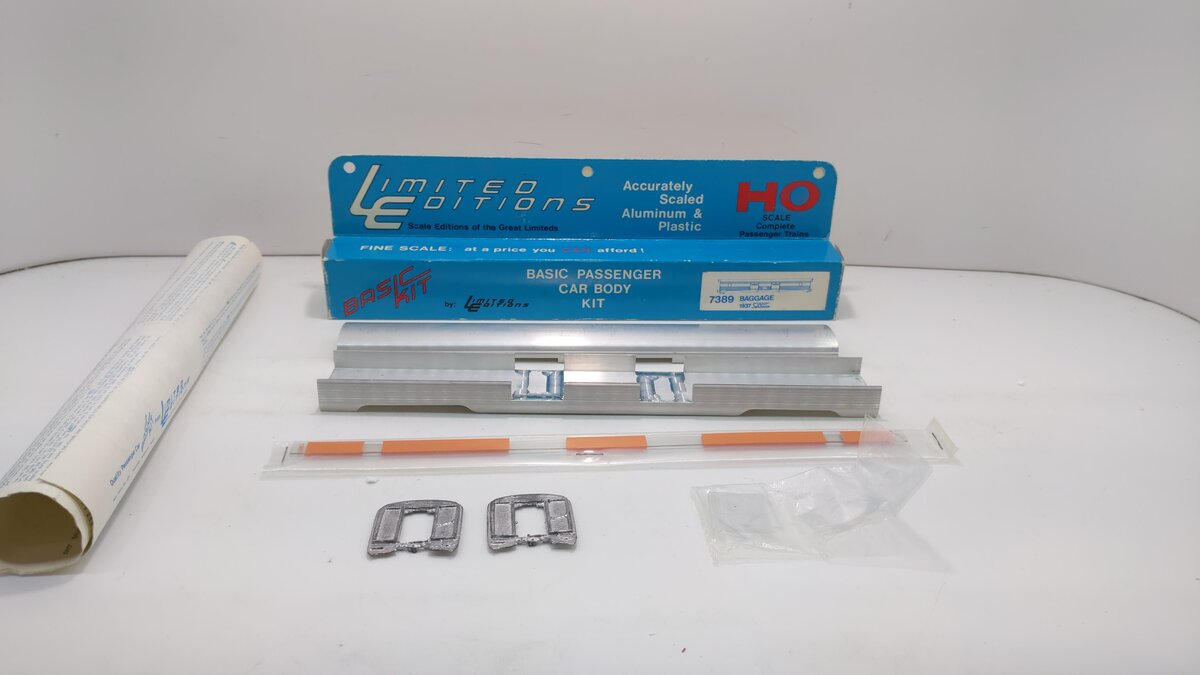 Limited Editions 7389 HO Basic Aluminum & Plastic Baggage Car Kit