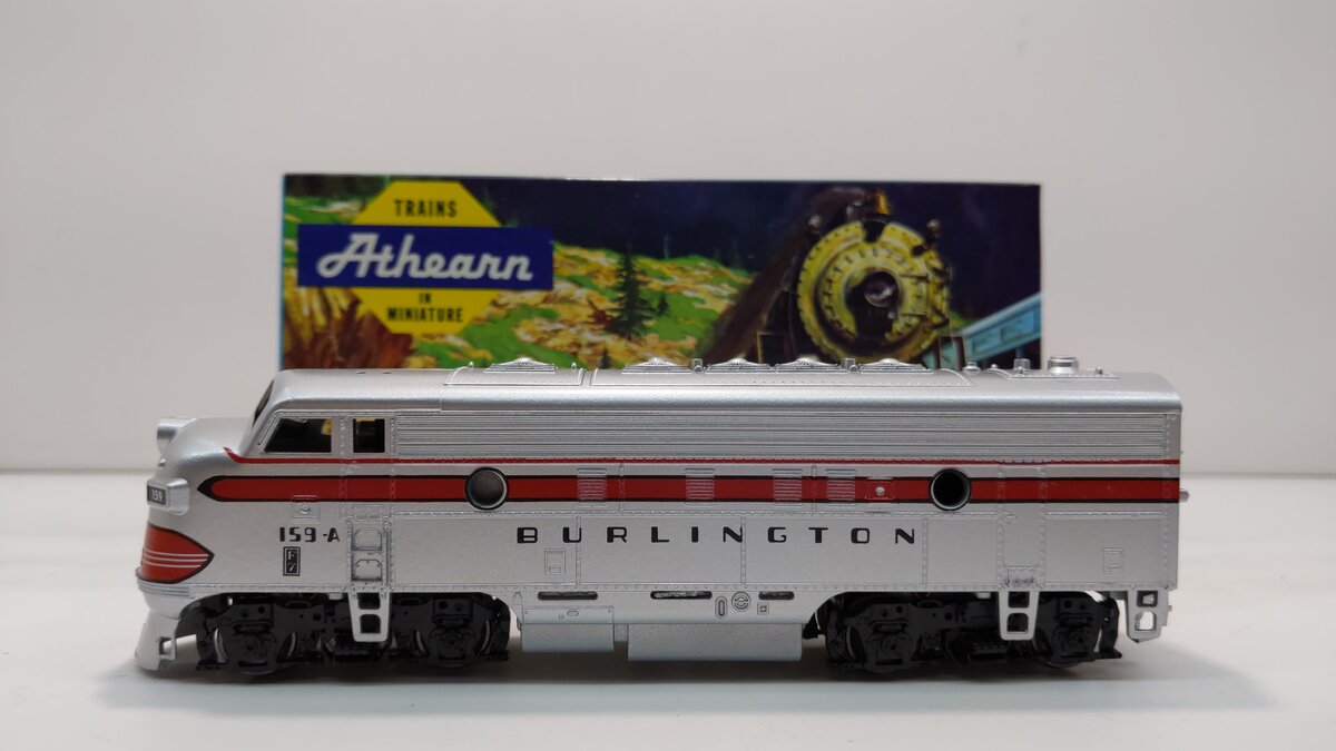 Athearn 2866-1 HO Burlington F-7A Powered Double-Headlight Diesel Loco #159