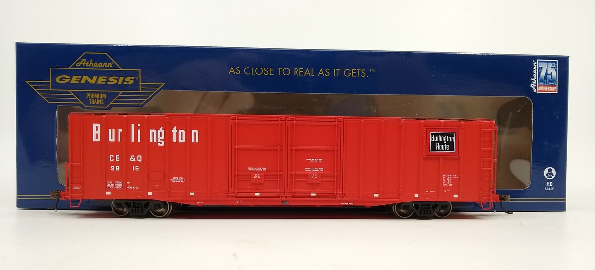 Athearn G75901 HO CB&Q 60' PS Auto Box #9816