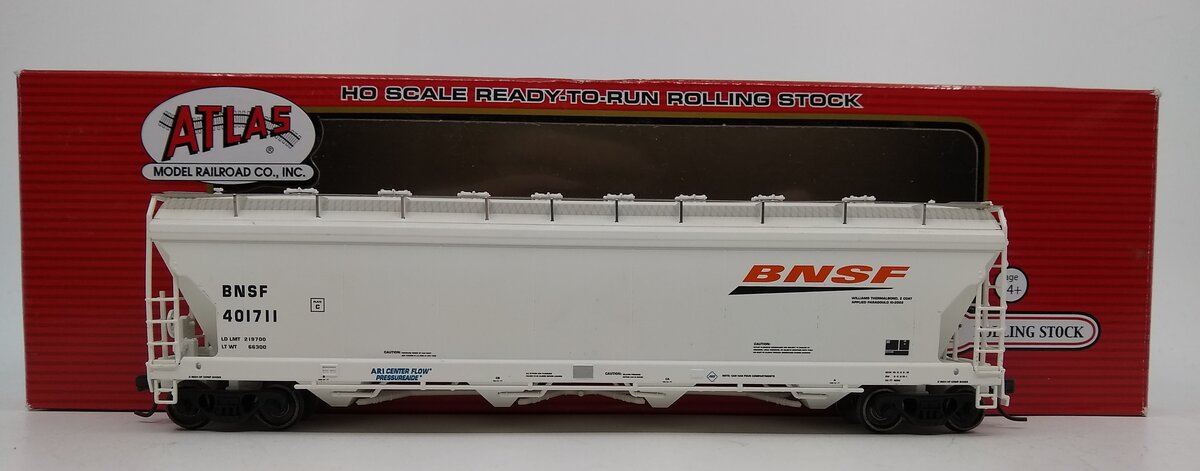 Atlas 20003760 HO BNSF Railway Pressureaide Centerflow Hopper Car #401711