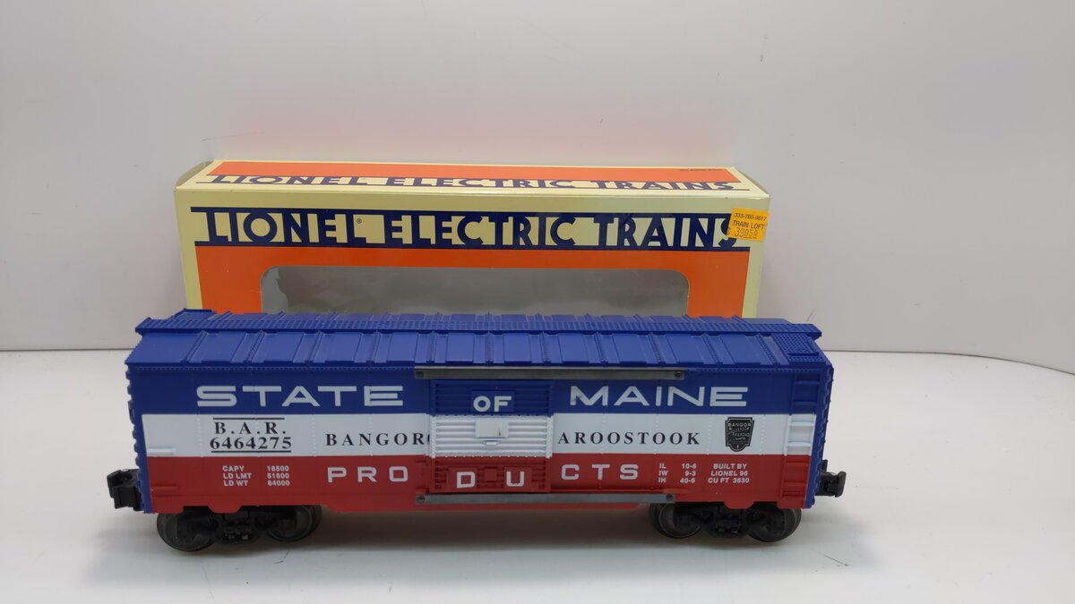 Lionel 6-19273 O Gauge State of Maine Boxcar #6464275