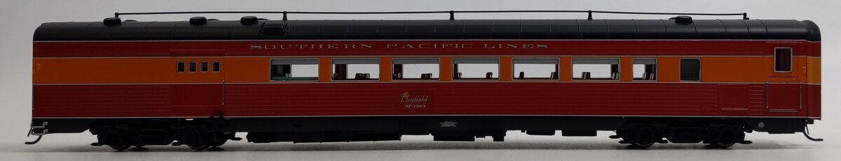 Broadway Limited 690 HO SP Morning Daylight Baggage Chair Car #3303 w/Antenna