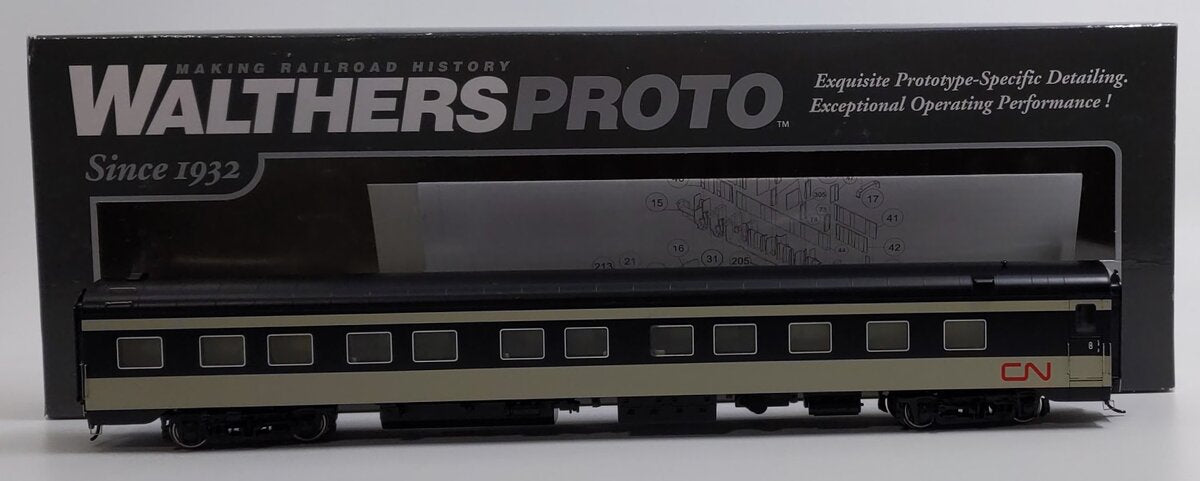 Walthers 920-16454 HO Canadian National 85' Pullman-Standard 10-6 Sleeper Car