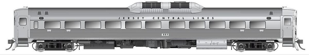Rapido Trains 16053 HO Central Railroad of New Jersey Budd RDC-1 Phase 1B #551