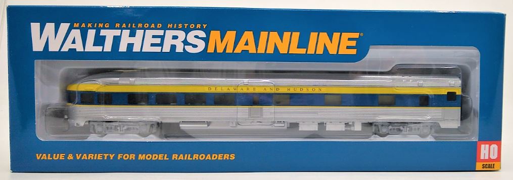 Walthers 910-30363 HO Delaware & Hudson 85' Budd Observation Car