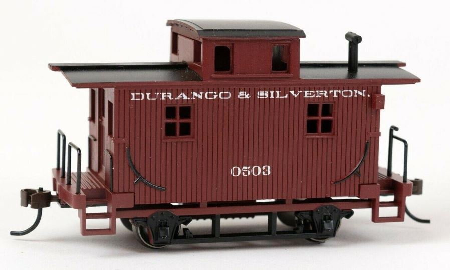 Bachmann 18432 HO Durango & Silverton Wood 4-Wheel Bobber Caboose #0503