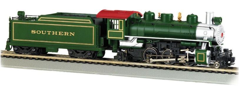 Bachmann 51504 HO Scale Southern Prairie 2-6-2 Steam Locomotive & Tender w/Smoke