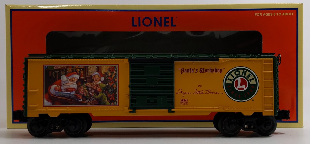 Lionel 6-25034 O Gauge Angela Trotta Thomas Santa's Workshop Boxcar