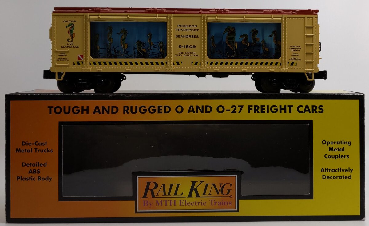MTH 30-79353 O Gauge Seahorse Transport Operating Action Car