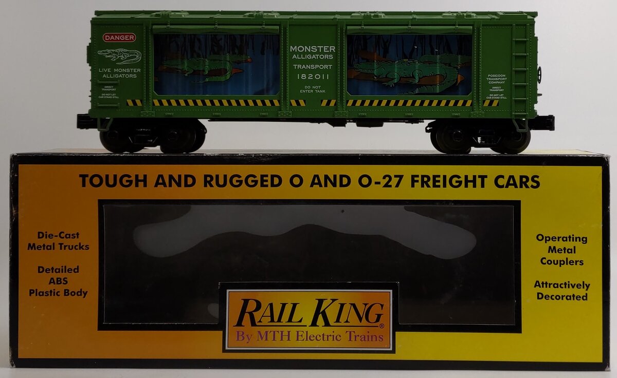 MTH 30-79301 O Gauge Monster Alligators Operating Action Car #182011