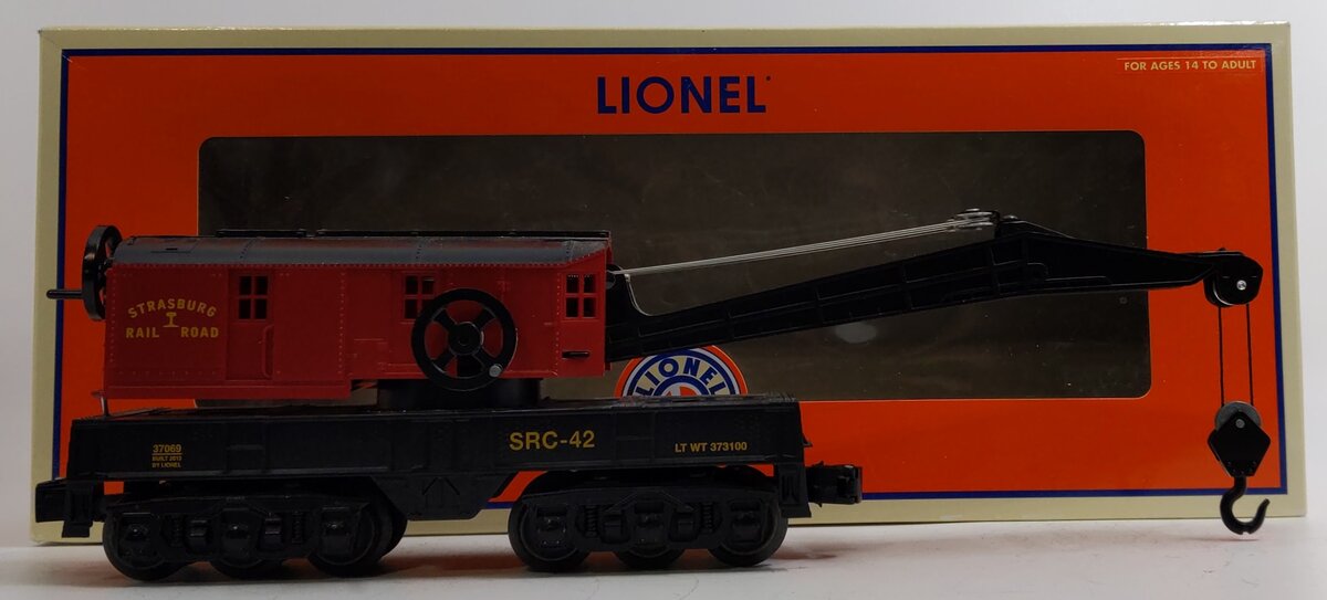 Lionel 6-37069 O Gauge Strasburg Rail Road Crane Car #SRC-42