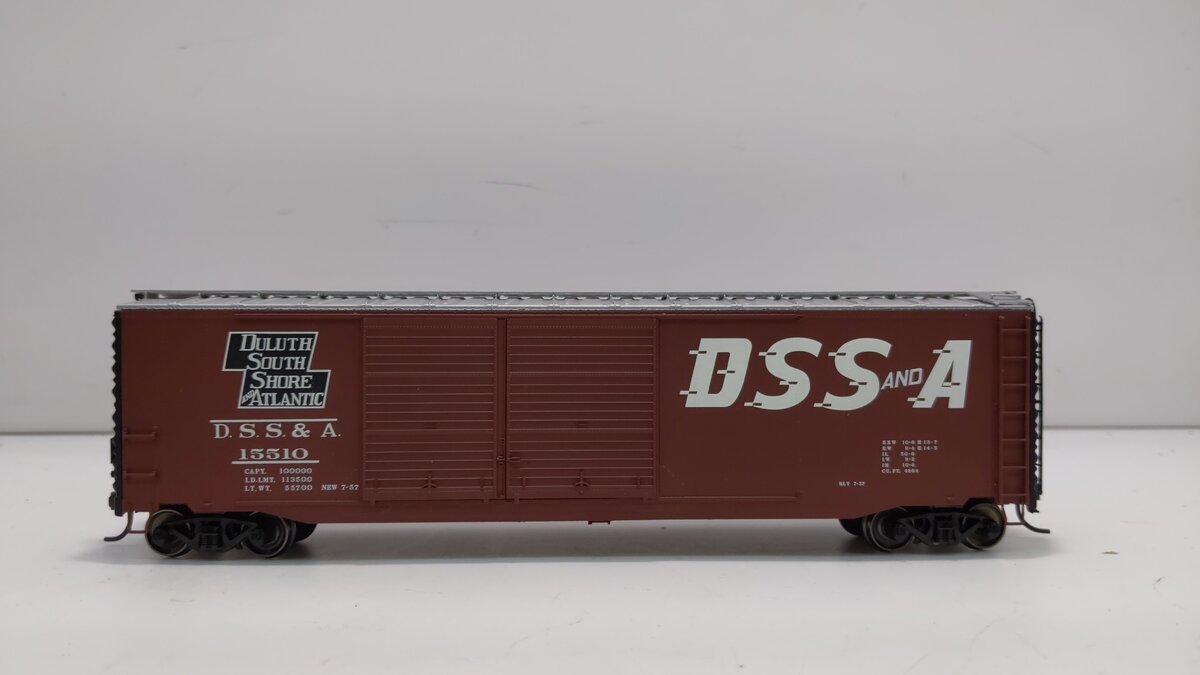 Atlas 20002499 HO Duluth South Shore & Atlantic 50' Double Door Box Car #15510