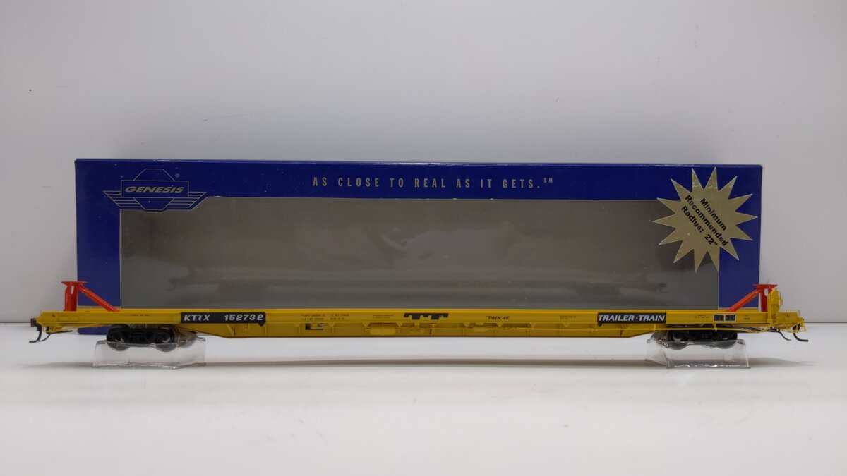 Athearn G29515 HO 89' F89-F Flat, KTTX/Yellow #152732