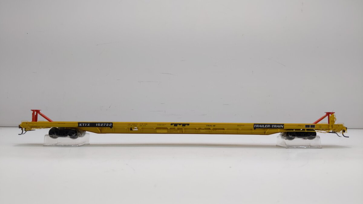 Athearn G29515 HO 89' F89-F Flat, KTTX/Yellow #152732