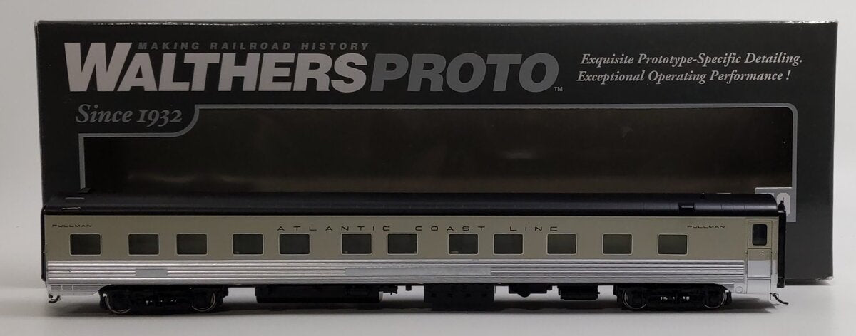 Walthers 920-16452 HO Scale Atlantic Coast Line 85' P-S 10-6 Sleeper - Lighted