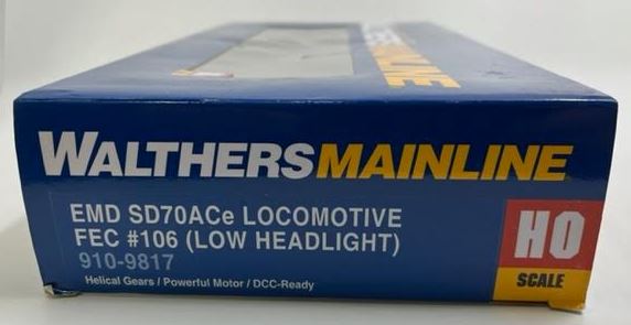 Walthers 910-9817 HO Scale Florida East Coast EMD SD70ACe Diesel Engine #106