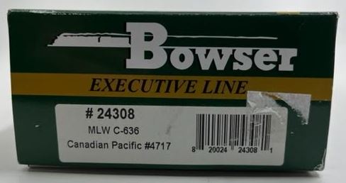 Bowser 24308 HO Canadian Pacific Rail MLW M636 Diesel Engine #4717