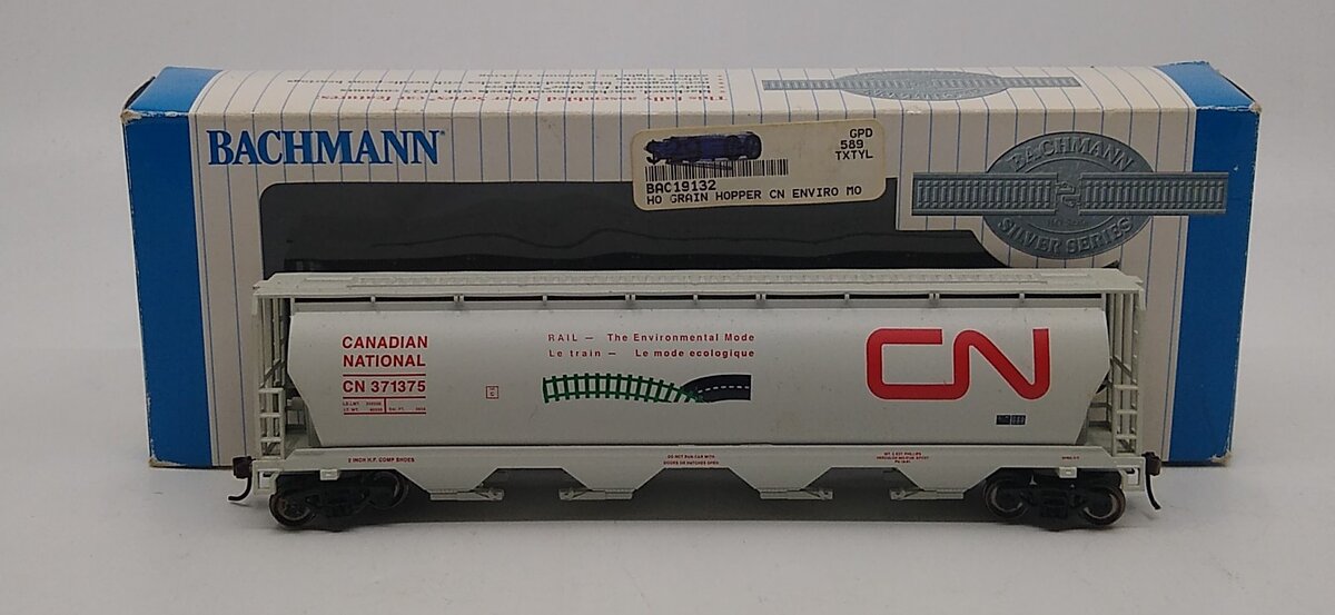 Bachmann 19132 HO CN Environmental Mode 4-Bay Cylindrical Grain Hopper