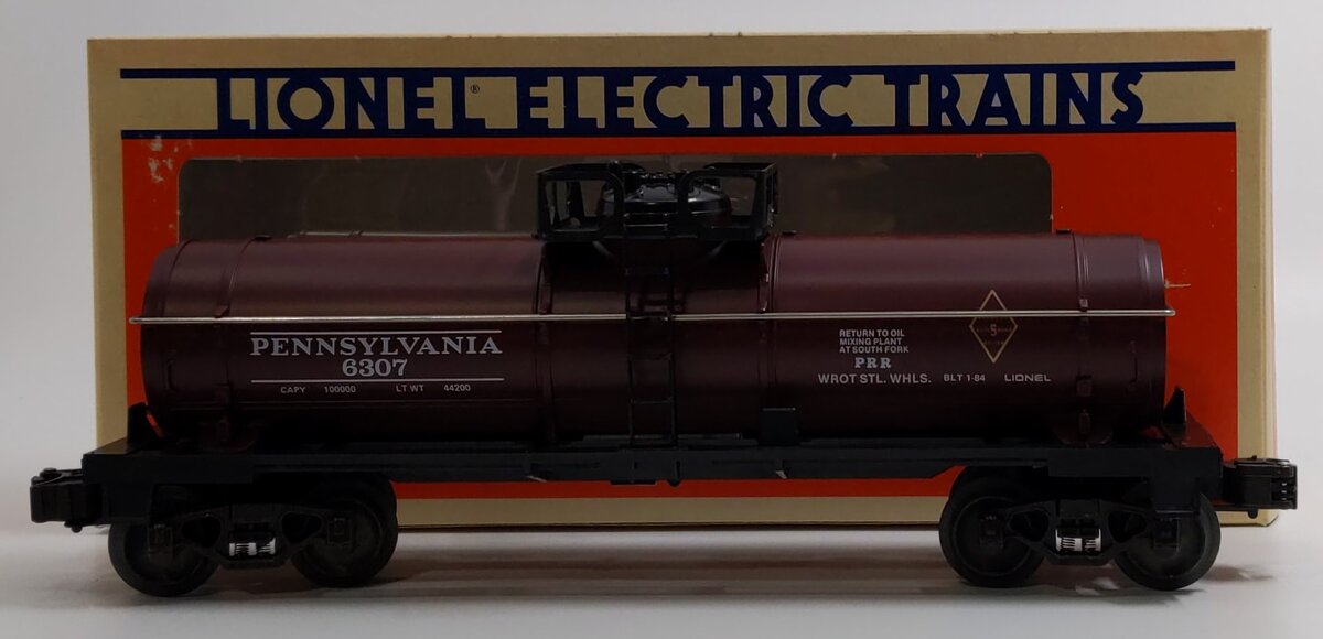 Lionel 6-6307 O Gauge Pennsylvania Single Dome Tank Car