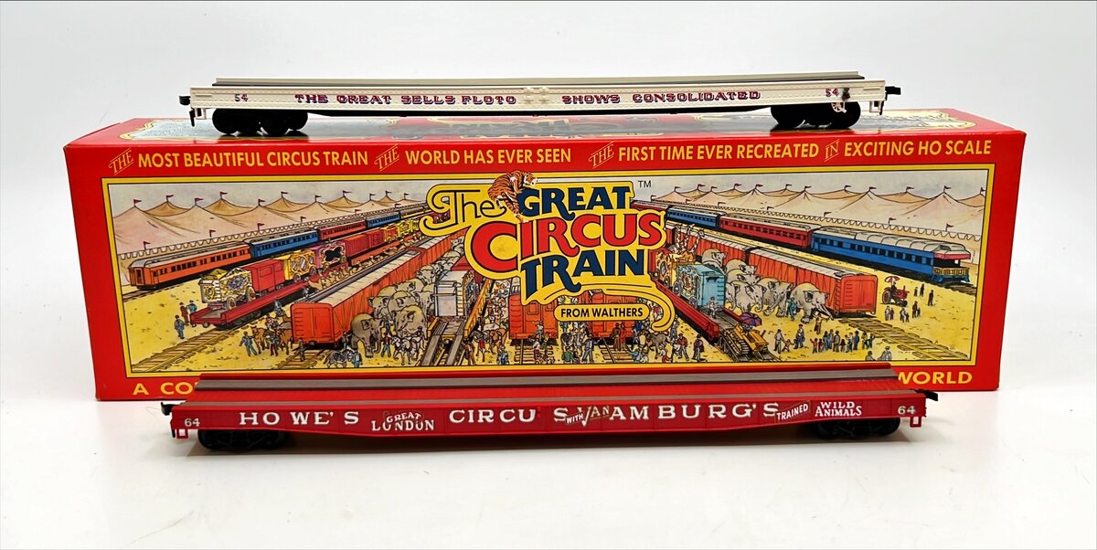 Walthers 1967G HO Great Circus Train 7th Release Floto & Howe's Flatcar Kit