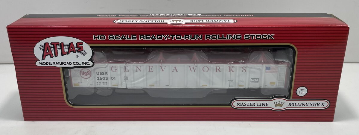 Atlas 20003257 HO Scale USSX Geneva Works Thrall Covered 2743 Gondola #260301