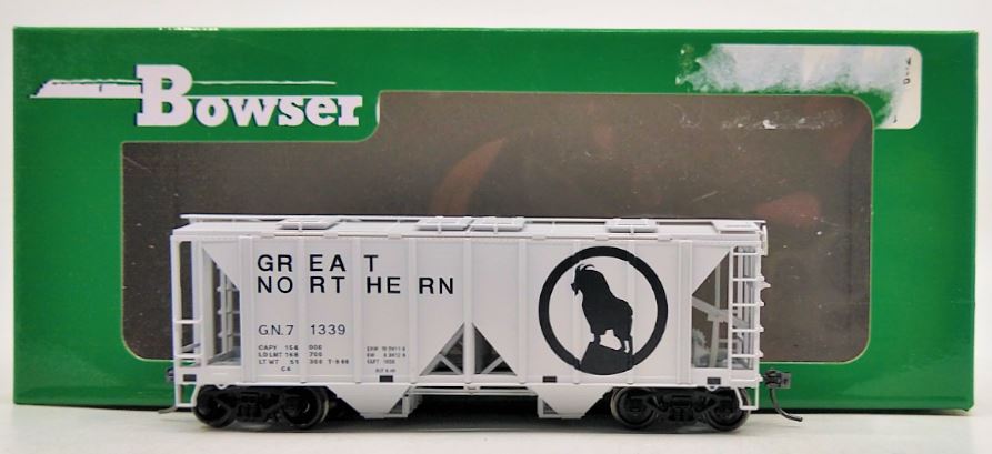 Bowser 42225 HO Great Northern 70 Ton 2 Bay Hopper Car #71339