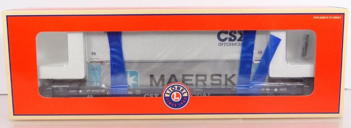 Lionel 6-17588 CSX Husky Stack Flatcar w/ Maersk Container NIB