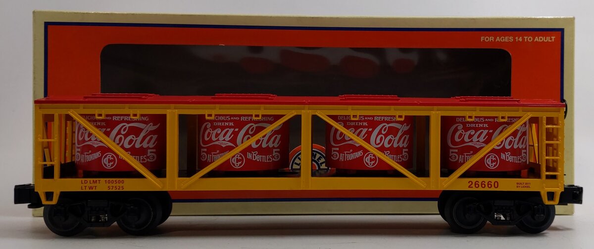 Lionel 6-26660 O Gauge Coca-Cola Vat Car