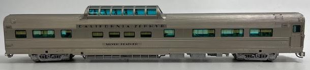 Broadway Limited 525 HO WP Cali Zephyr "Silver Feather" Vista Dome Car #812