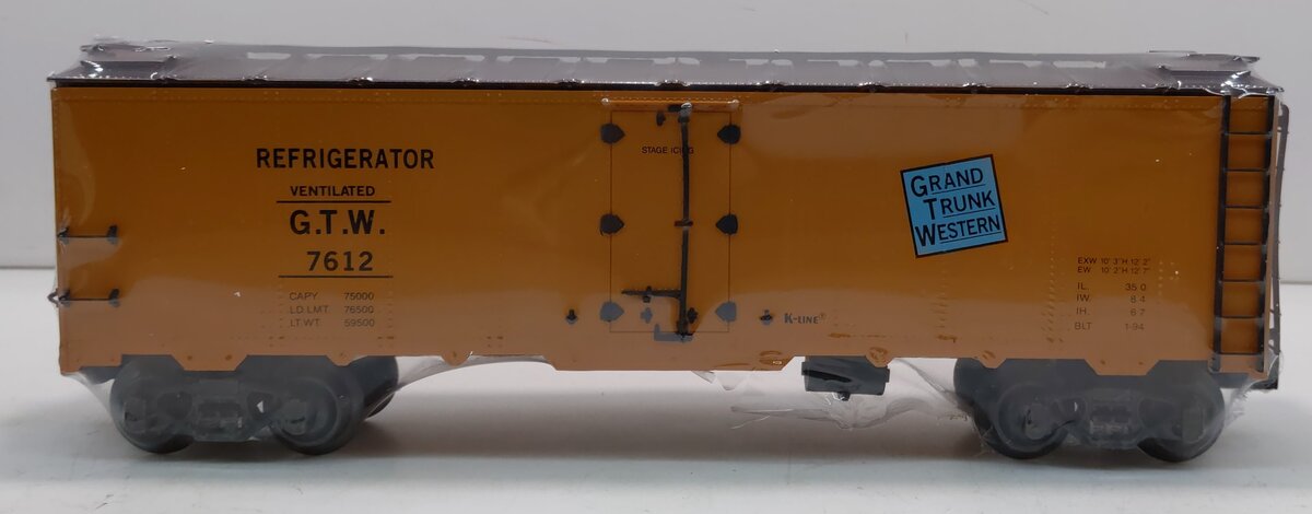 K-Line K7612 O Gauge Grande Trunk Western Classic Reefer #7612