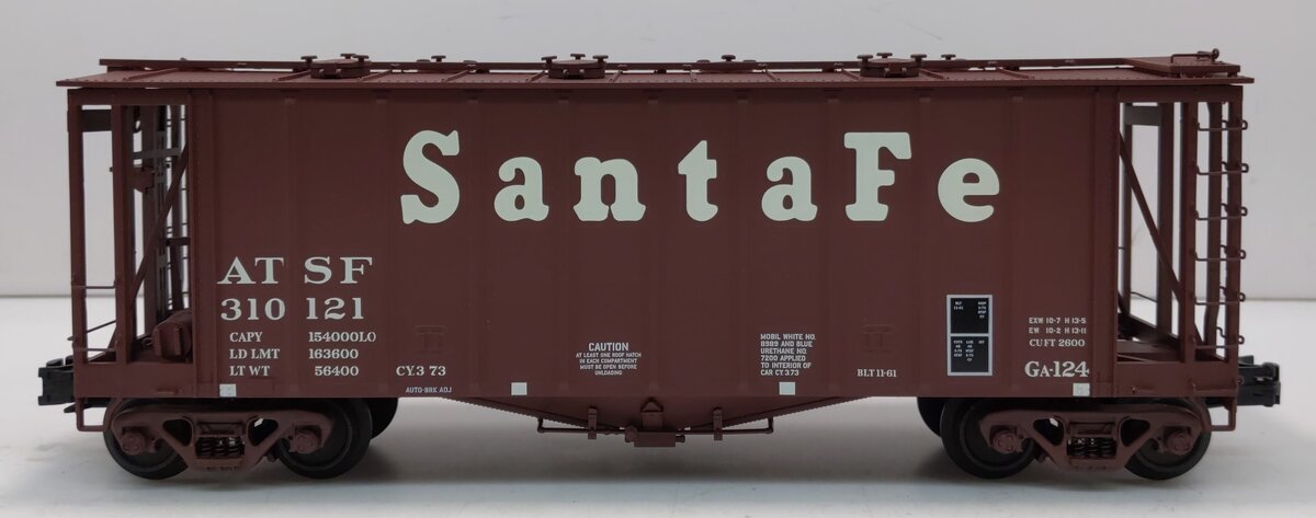 Atlas 6354-1 O Gauge Santa Fe Airslide Covered Hopper #310121 (3-Rail)