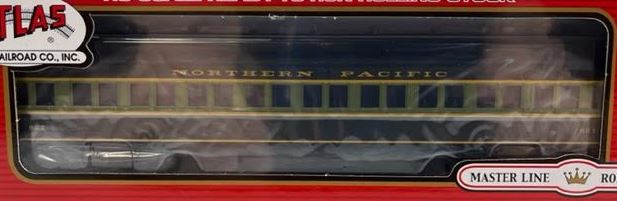 Atlas 20004966 HO Scale Northern Pacific Paired Window Coach Car #627