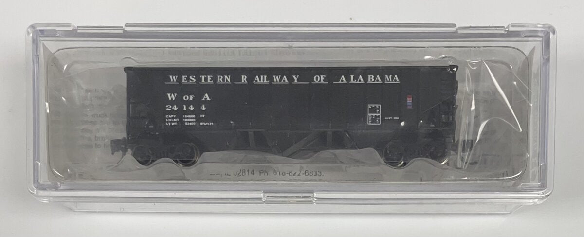 Bluford Shops 14502 N Western Alabama 70-Ton 14-Panel 3-Bay Hopper w/Coal Load
