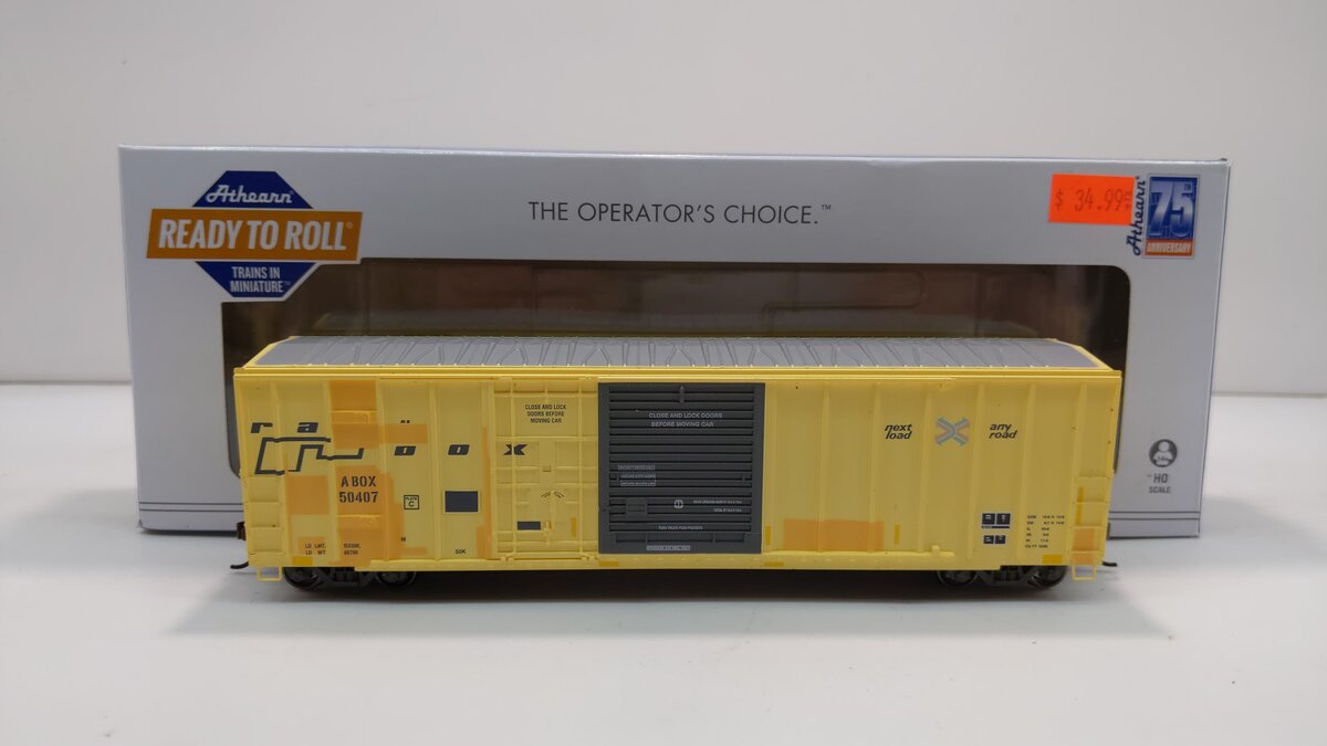 Athearn 71008 HO Railbox 50' FMC Ex-Post Combo Door Boxcar #50407