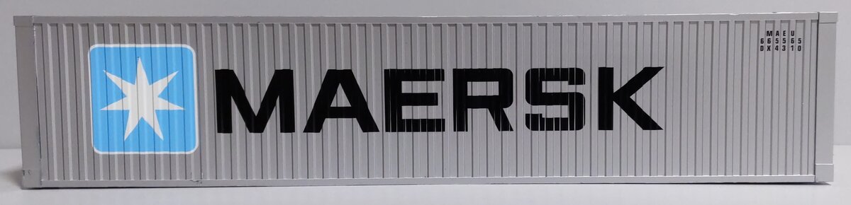 USA Trains G Scale Maersk Ribbed Side Container w/Opening Doors EX