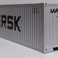 USA Trains G Scale Maersk Ribbed Side Container w/Opening Doors EX