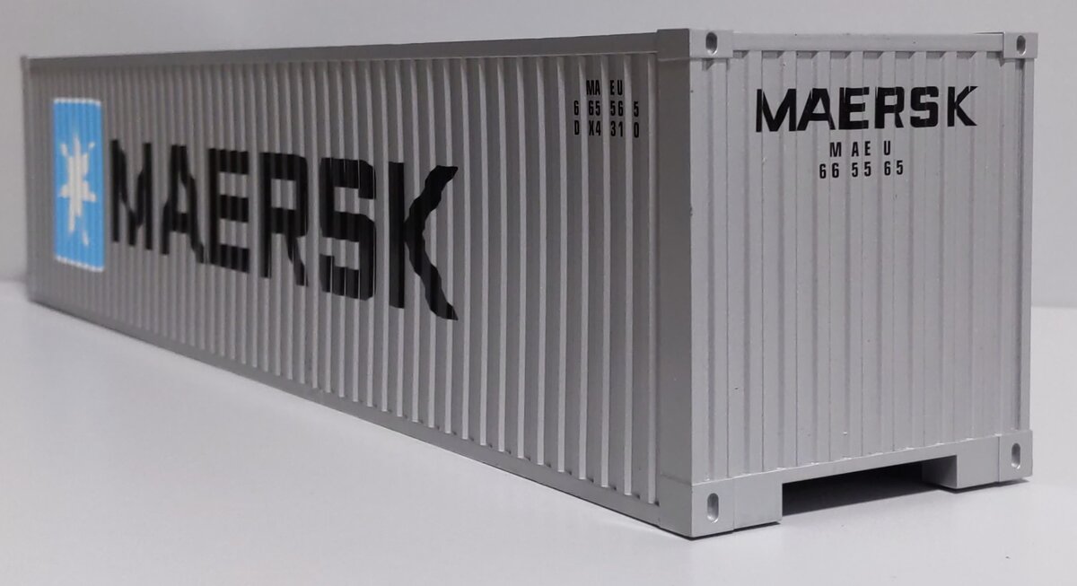 USA Trains G Scale Maersk Ribbed Side Container w/Opening Doors EX