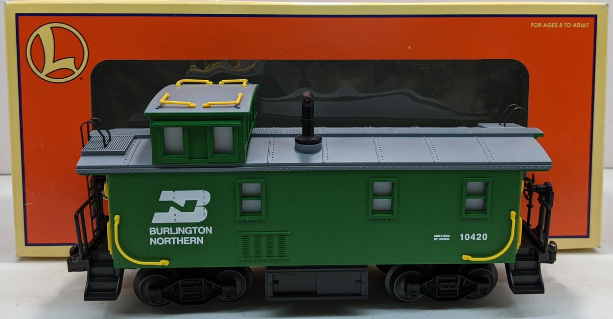 Lionel 6-17625 O Gauge Burlington Northern Illuminated Caboose #10420