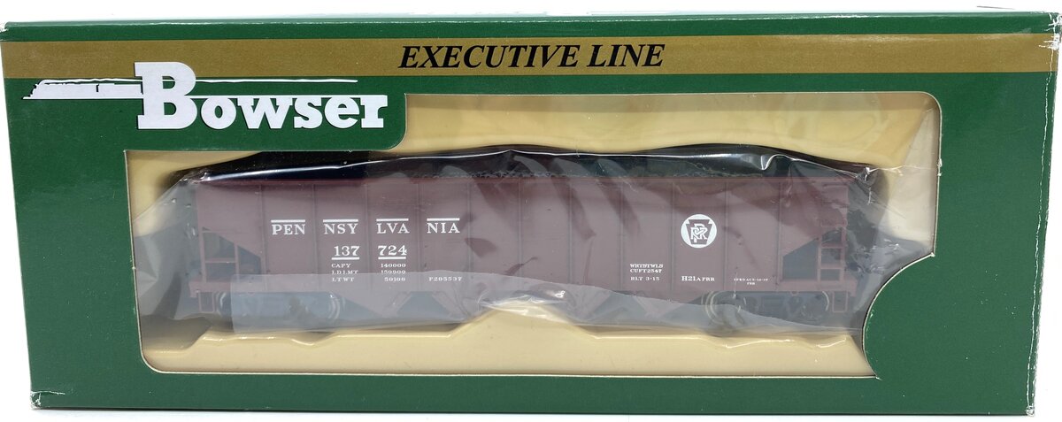 Bowser 40767 HO Pennsylvania Railroad H21a 4-Bay Hopper #137724