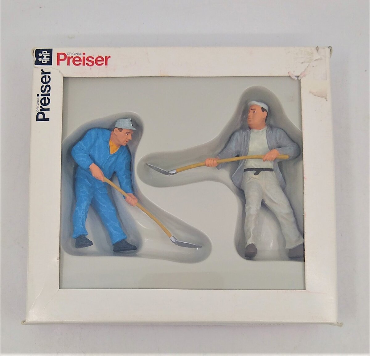 Preiser 45023 G Construction Workers Figures with Shovels (Set of 2)