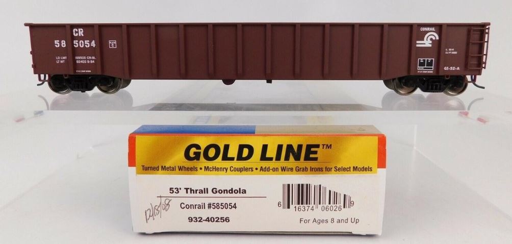 Walthers 932-40256 HO Scale Conrail 53' Thrall Gondola Car #585054