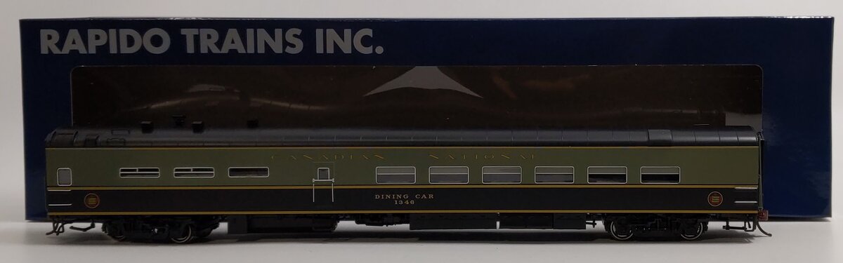 Rapido Trains 124003 HO Canadian National 1954 Scheme Lightweight Diner #1346