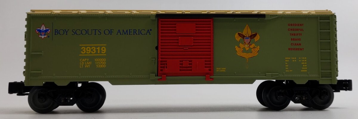 Lionel 6-39319 O Gauge Boy Scouts of America Box Car