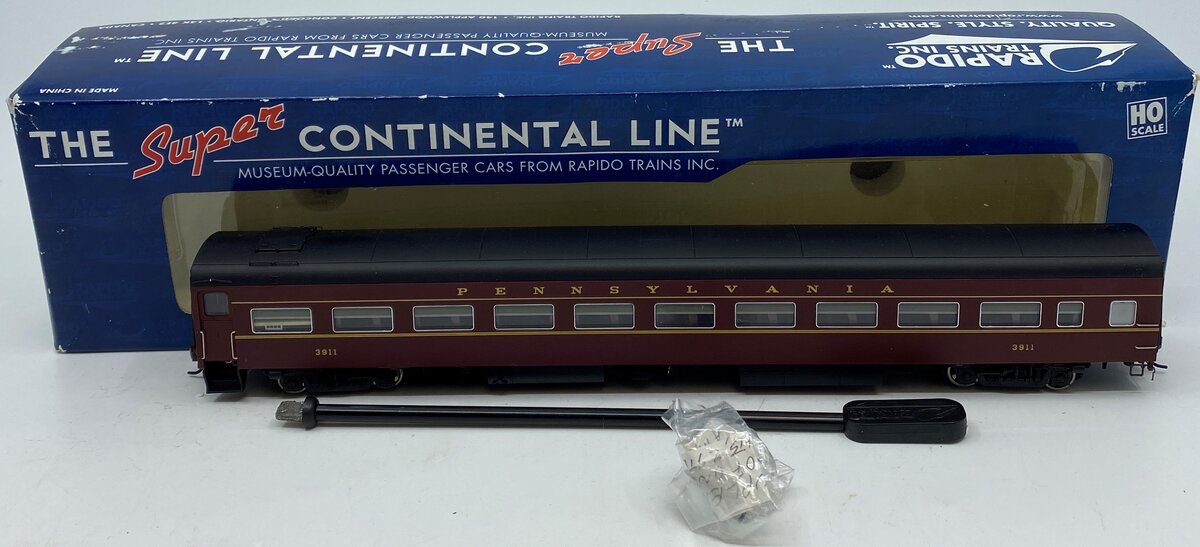 Rapido Trains 3100058 HO Pennsylvania RR Lightweight Coach #3911