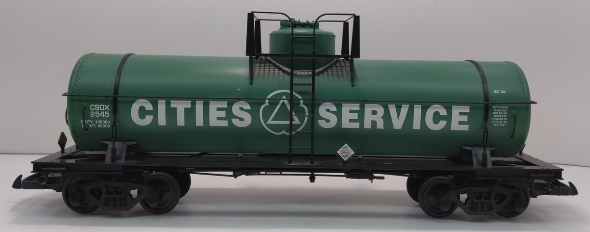 USA Trains 15114 G Cities Service 10,000-Gallon Tank Car